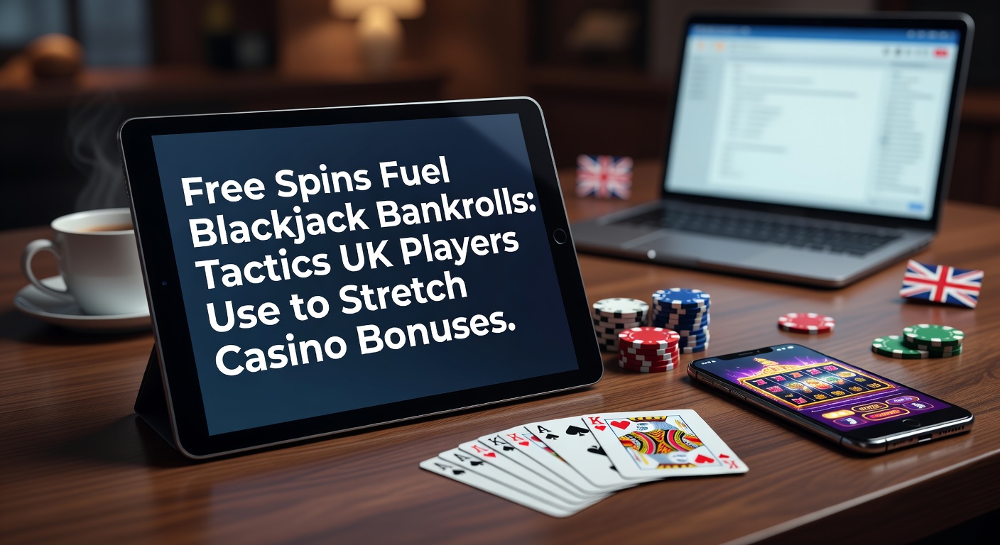 UK casino player spinning slots to build blackjack bankroll with bonus offers