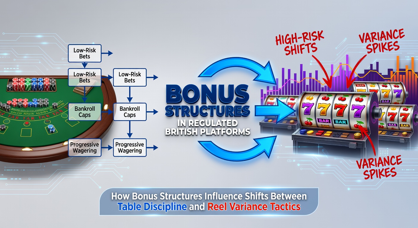 Visual representation of bonus structures affecting blackjack and slot gameplay transitions