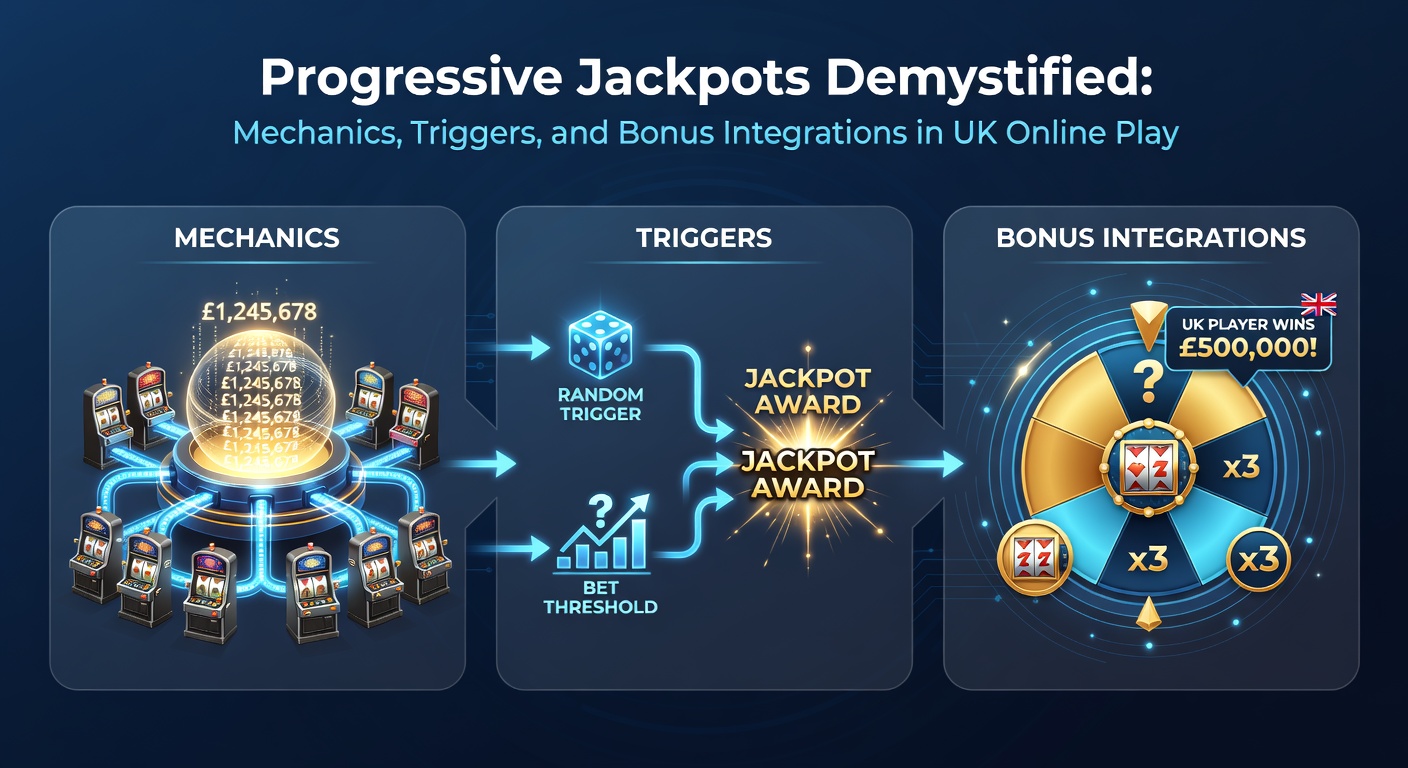 Vibrant online slot screen displaying a progressive jackpot counter climbing toward a massive payout, with UK casino branding in the background