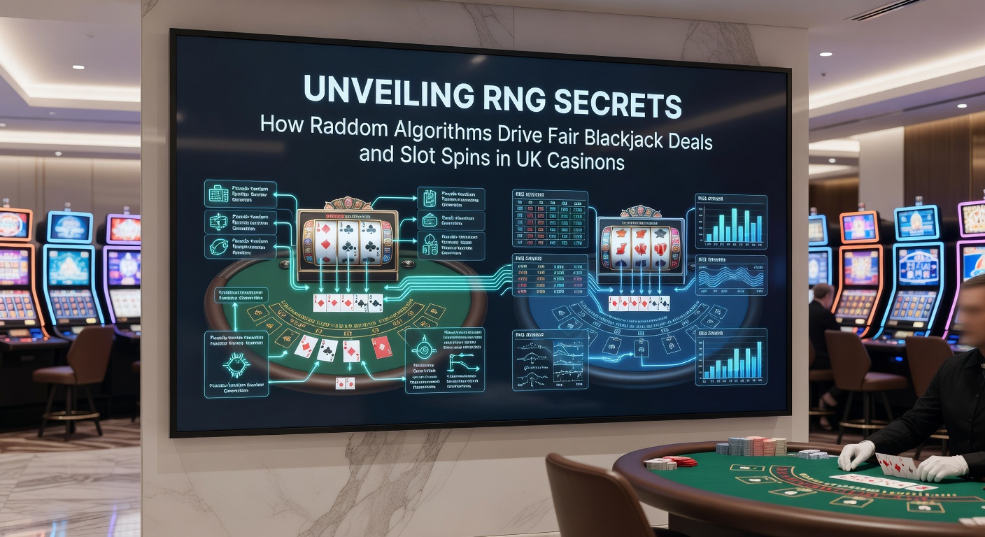 Close-up of a digital blackjack table with animated card deals generated by RNG, highlighting fair shuffle mechanics